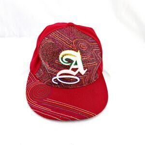 Alabama Crimson Tide Red Baseball Hat Cap Leader Fitted LARGE